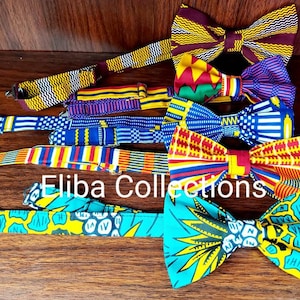 African Bow ties/Wedding Bowtie/Kente Bow ties /Graduation Bow tie /Black history month Bow tie/ Ankara Bow tie/ Baby Boy Bowtie/Baby gift