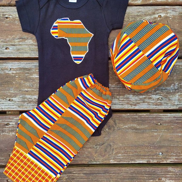 Nana garçon cadeau/ensemble /Ensemble garçon/Body bébé Ankara, garçon vêtements/garçon kente/ Ensemble bébé garçon africain/Robe de soirée/Premier cadeau de bébé/Cadeau bébé unique