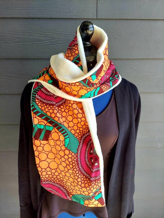 Neck Scarf and hat set - Scarves multicolour, , , , , for her, ankara,  cotton