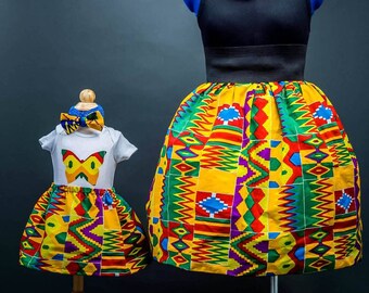 Mommy and me Summer outfit/Matching mom and baby/Mommy and me dress/Mommy and me/African prints mummy/daughter set/ Easter skirt/kente