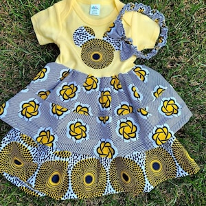 African Baby Clothing/Baby Shower/Girl clothes/Baby ankara Dress/Party dress for girls/ Girl baby/ Birthday dress/ Toddler Clothing/Baby