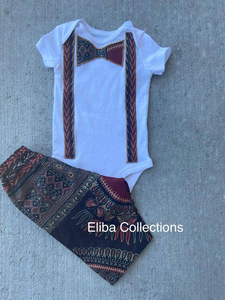 Baby Boy shower outfit/Ankara baby bodysuit boy photo outfit Etsy