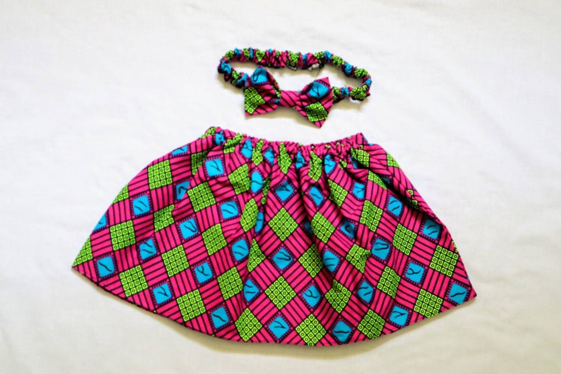 Ankara Baby and Girls Skirt/Pink skirt/Girl's Etsy