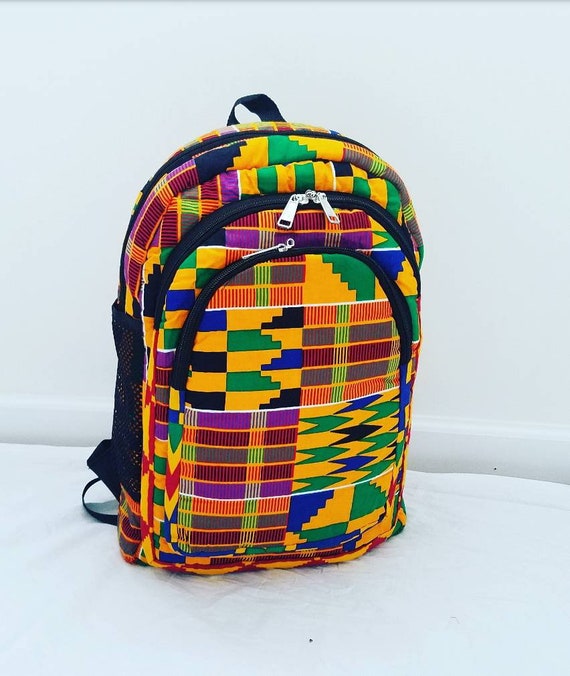 african print backpack