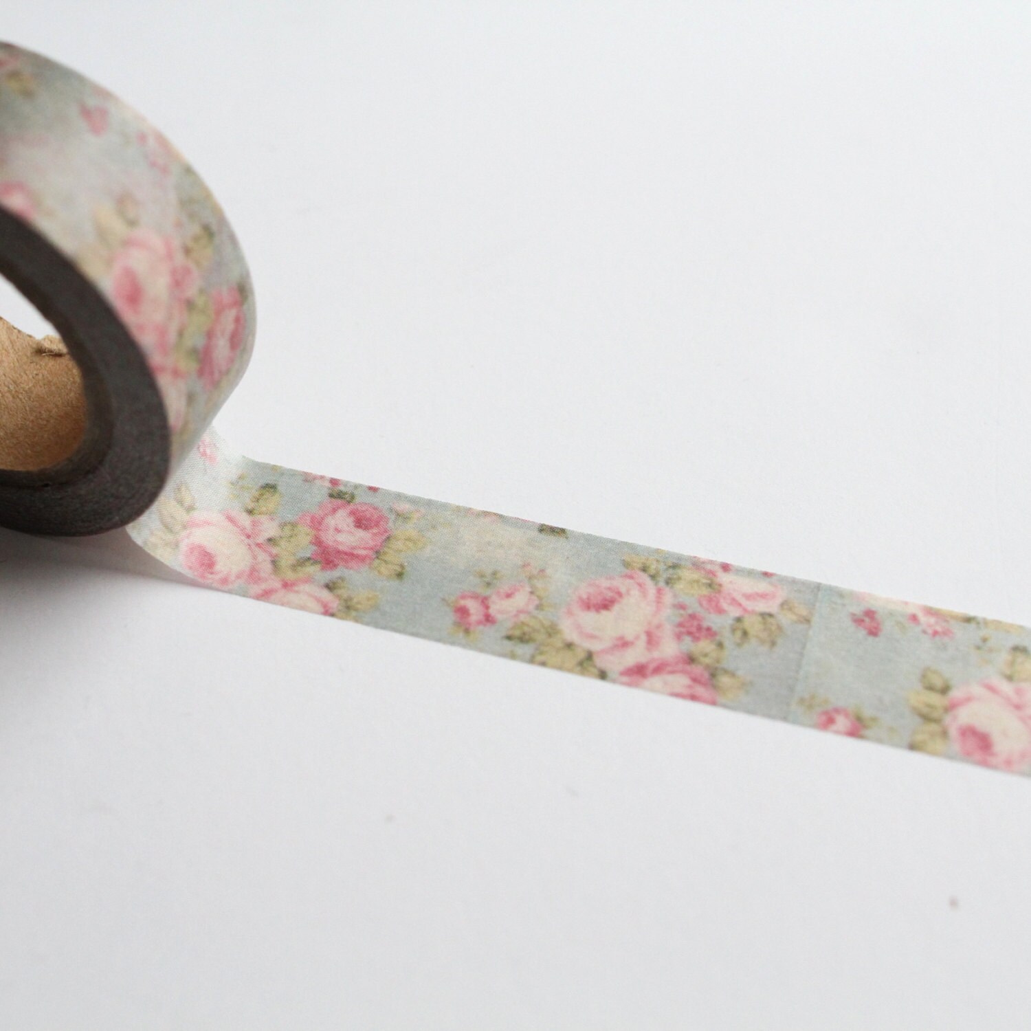 Vintage Floral washi tape, flower Gift Wrap tape, Ditsy rose craft De…