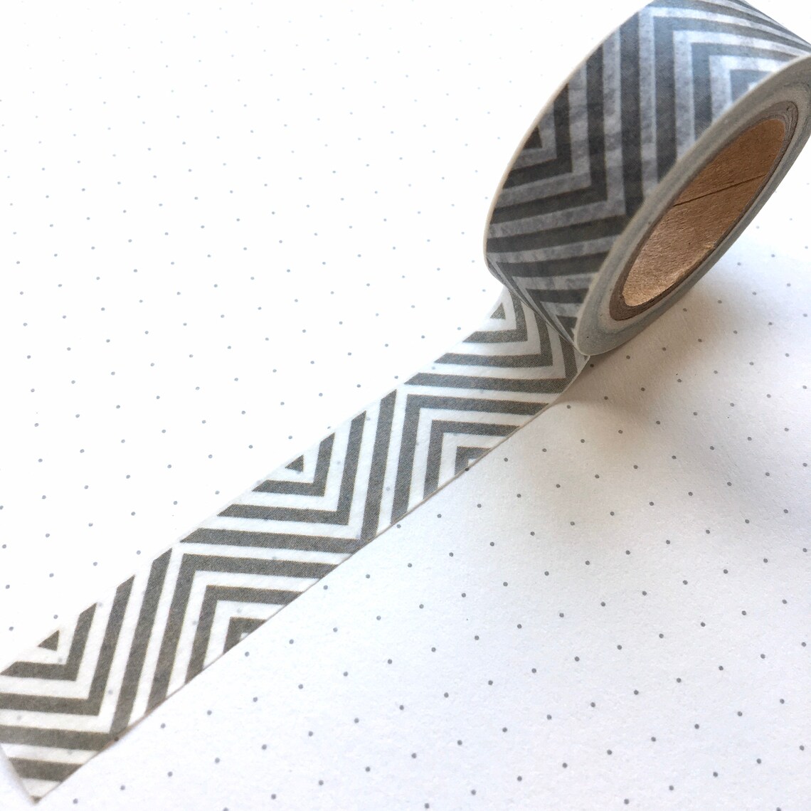Grey Geometric Washi Tape/ Planner Deco/ Gray Check Bullet Etsy