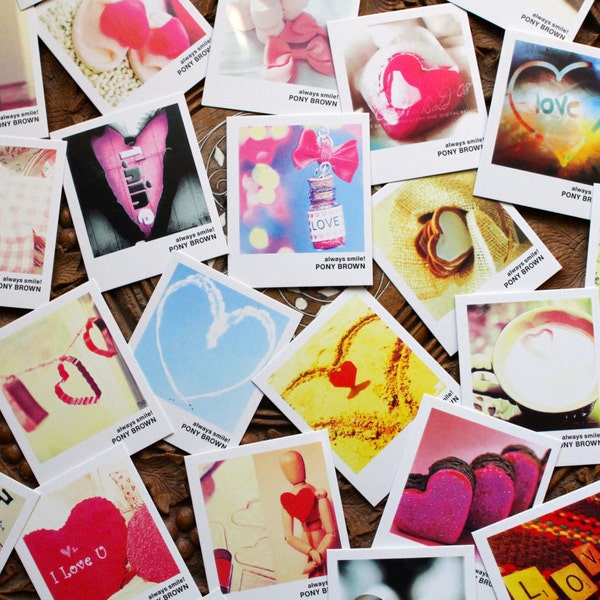 40 Mini Postcards, Love Scrapbooking Photo  thank you cards, Wedding Table Numbers, Wedding Favours