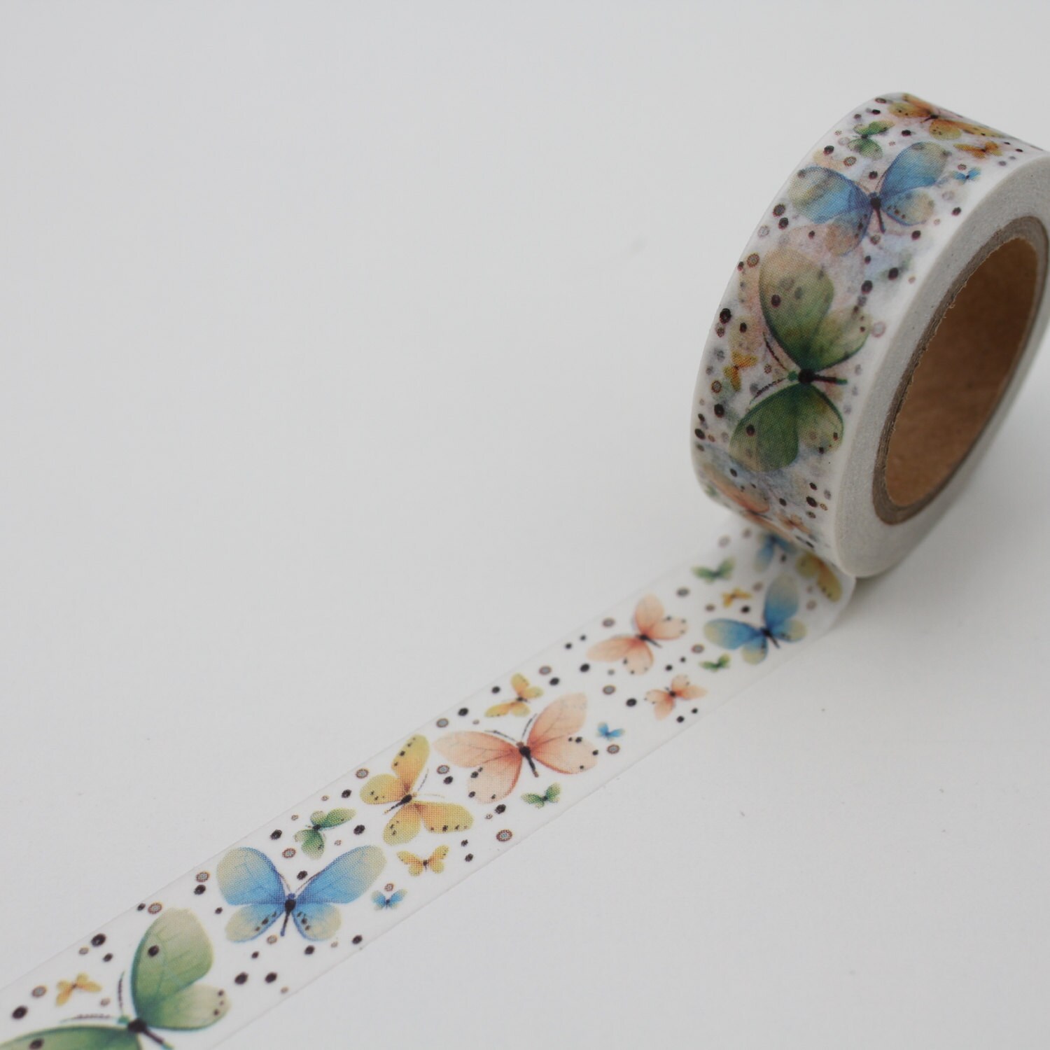 Butterfly Washi Tape/ Blue Bullet Journal/ Floral card making Deco ta…