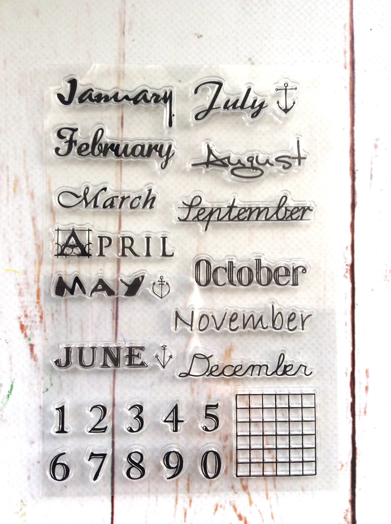 Date Stamp Planner Stamps Bullet Journal Stamps Perpetual Calendar Stamp  Rubber Stamp Bujo Stamps Rubber Stampscreatiate MM BJ 