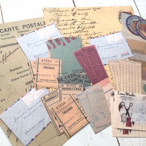 Reisetickets Collage Papier Set / Bullet Journal Planner Vintage Papier Thema / Ephemera Papiere / Scrapbooking