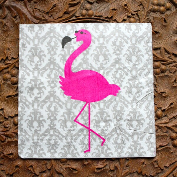 Paquete de servilletas de papel de Flamingo, servilletas fiesta, Alicia en el país de las maravillas, de 20