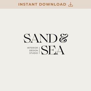 3 Premade Logos | Interior Design logo | Pre-made Logo | Boho Logo | Canva logo | Podcast Logo | Text Logo Design | Feminine Logo
