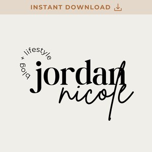 3 Premade Logos | Business logo | Pre-made Logo | Boho Logo | Feminine logo | Text Logo Design | Blogger Logo | Custom Design