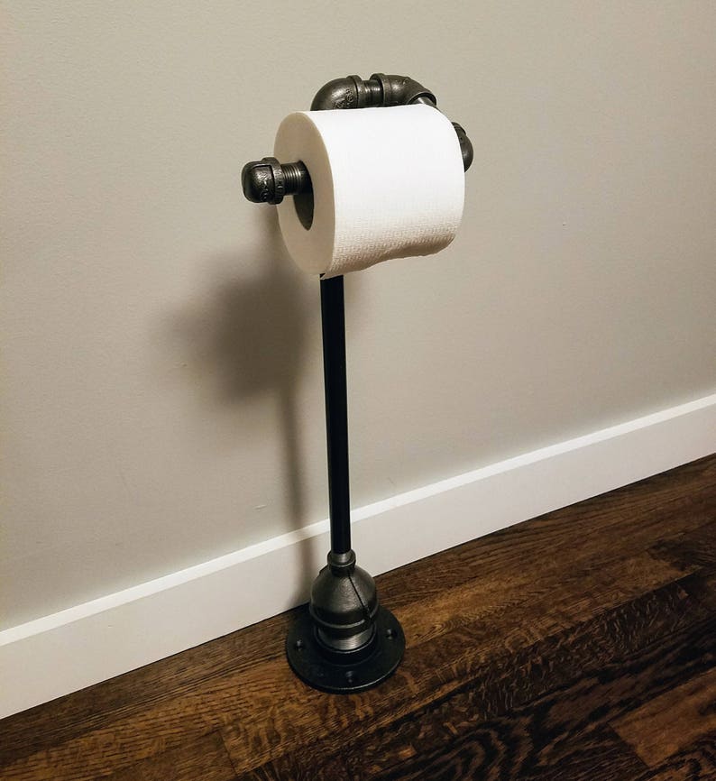 Industrial toilet paper holder Free Standing Industrial Etsy