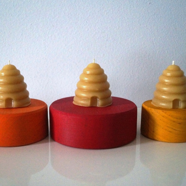 Beeswax Beehive Votive Set, Candle Gift Box, Beeswax Votive Candles, Nature Gifts, Beehive Candle, Beehive Decor