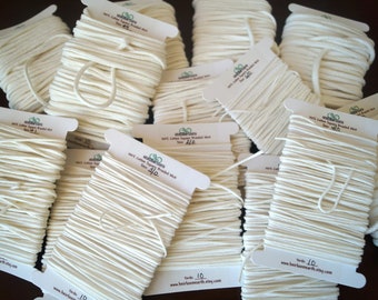 Bulk Square Braided Cotton Candle Wick: Beeswax & All Waxes