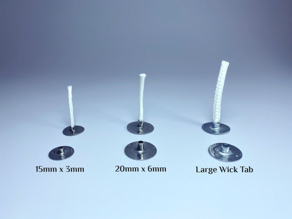 100 PCS Metal Wood Wick Clips,Candle Wick Base,Candle Wick