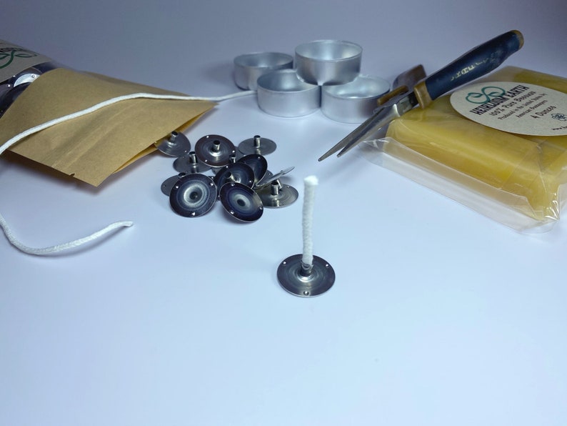 20mm X 6mm Candle Wick Sustainer Tabs Qty 100 Wick Tabs Etsy