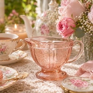Sharon Pink Depression Glass - Etsy