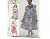 Simplicity 7401 Gunne Sax Dress in 2 Lengths Girls Size 10 Vintage Sewing Pattern Jessica McClintock
