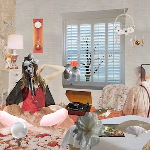 Dreams Unwind - Collage Art Print - Illustration Poster Limited Edition - Envío Gratis