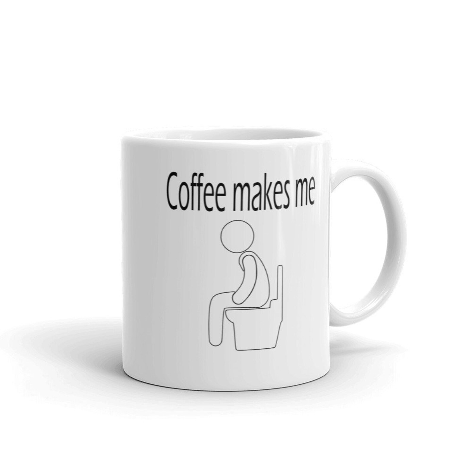 Coffee Makes Me Poop Mug Funny Bathroom Toilet Humor Ceramic Etsy