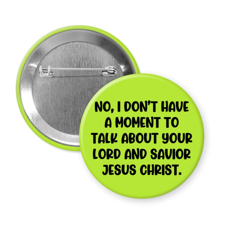 Lord & Savior Pinback Button or Magnet: Funny Pin Badge - Etsy Australia