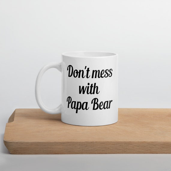 Papa Bear 11oz mug Parenting Dad Daddy Watercolour