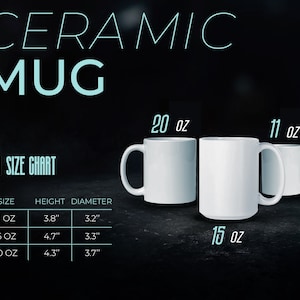 Witticisms r us ceramic mug sizing chart.