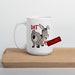 Donkey joke ceramic coffee mug. Funny dat azz gag gift nice butt mug. 