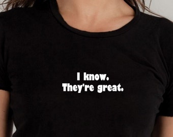 Great boobs T-shirt, They're great shirt, graphic tee, gifts under 20, ladies shirt, mens T shirt, funny tshirt, statement shirt