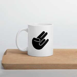 Der Schocker Keramikbecher. Lustige Handgesten schockierende Kaffeebecher Gag Geschenk