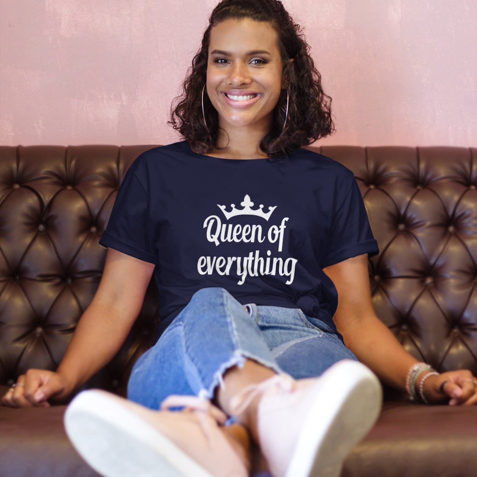 Queen of everything T-shirt boss lady queenie funny tshirt | Etsy