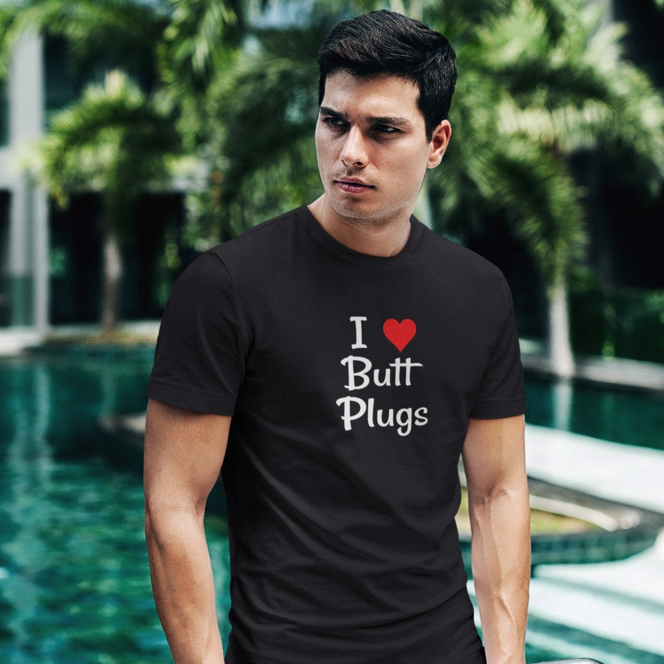 I Love Butt Plugs Unisex Short Sleeve T 