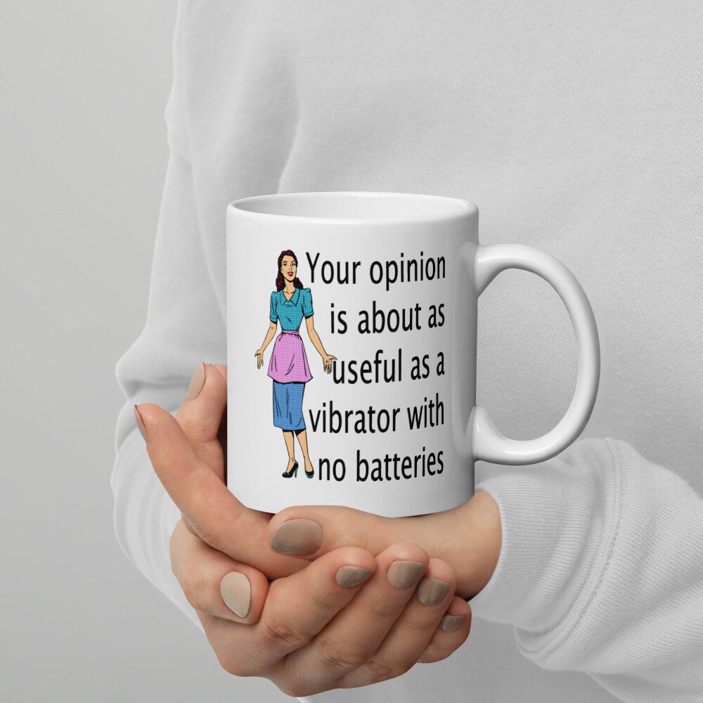 Battery Operated Boyfriend Vibrator Masturbation Humor Ceramic Mug. I Love  My Boyfriend Funny Sexual Humor Coffee Mug. 