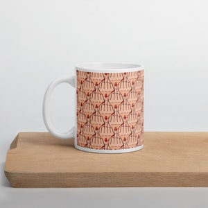 Flip off middle finger ceramic coffee mug. Red nail polish flip the bird.