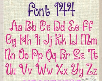 Font Monogram #144 Machine Embroidery Monogram Font Alphabet Design Set, 3 Sizes ~ 3", 4", 5",  INSTANT DOWNLOAD ~ BX Format Included