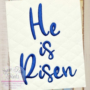 He Is Risen Easter Embroidery Design, Machine Embroidery, Pocket Pillow Design, 5x7 Hoop, INSTANT DOWNLOAD