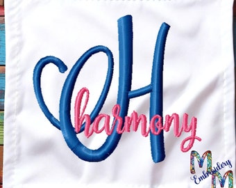 Honestly - Font Monogram #155 Machine Embroidery Font Alphabet - 3 Sizes - BX Format Included