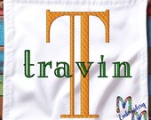 Font Monogram #086 Machine Embroidery Monogram Font Alphabet Design Set, 4 Sizes Included ~ 1", 2", 3", 4" Sizes,  BX Format