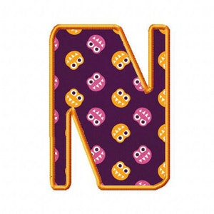 Applique Font #049 Machine Embroidery Monogram Font Alphabet Design Set INSTANT DOWNLOAD
