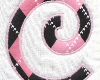 Applique Font #011 Machine Embroidery Monogram Font Alphabet Design Set, BX Format, pes, hus, exp, jef, dst INSTANT DOWNLOAD