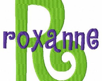 Font Monogram #117 Machine Embroidery Monogram Font Alphabet Design Set INSTANT DOWNLOAD