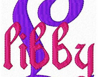 Font Monogram #093 Machine Embroidery Monogram Font Alphabet Design Set INSTANT DOWNLOAD