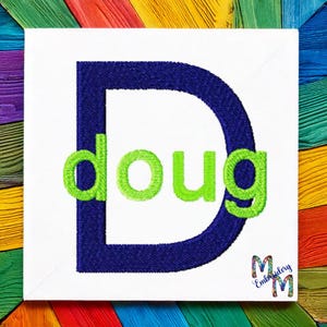 Font Monogram #001 Machine Embroidery Monogram Font Alphabet Design Set ~ BX Format Now Available ~ INSTANT DOWNLOAD