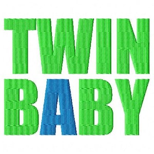 Twin Baby Machine Embroidery Designs INSTANT DOWNLOAD