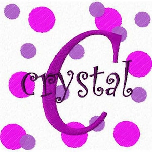 Seeing Spots Dots Machine Embroidery Monogram Font Alphabet Design Set INSTANT DOWNLOAD