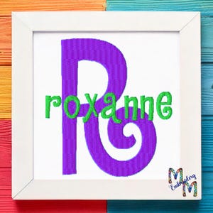 Font Monogram #117 Machine Embroidery Monogram Font Alphabet Design Set  ~ BX FORMAT INCLUDED