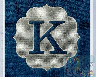 Embossed Monogram Font 1 - 26 Machine Embroidery Designs - 2, 3, 4, 5, and 6 Inches - BX Included