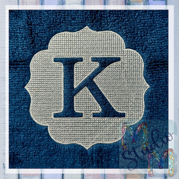 Embossed Monogram Font 1 - 26 Machine Embroidery Designs - 2, 3, 4, 5, and 6 Inches - BX Included